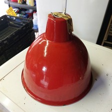 Vintage Red Enamel Lightshade