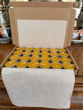 24 x Natural Beeswax Tea light