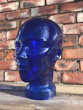 COBALT BLUE GLASS HEAD MANNEQUIN SHOP DISPLAY