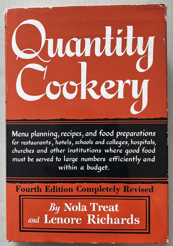 Quantity cookery menu - cookery, planning