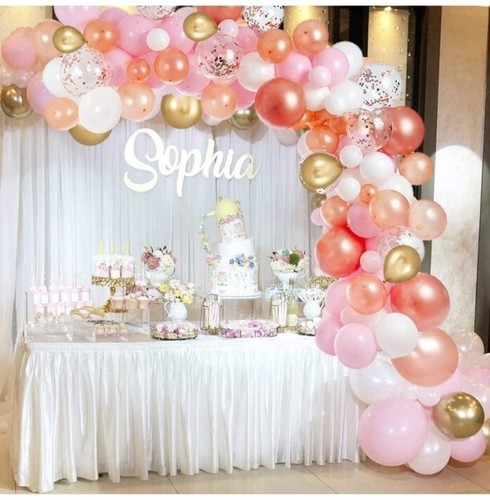 Rose gold balloon arch - rose, kit