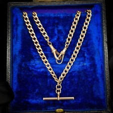 Vintage 18.75" 9ct Rose Gold