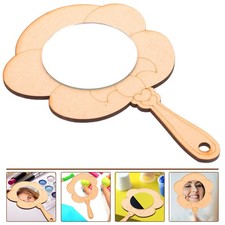 2PCS DIY Wooden Mirror