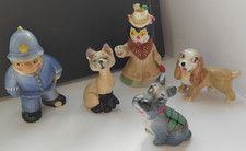Wade figures Lady&The Tramp-Lady, Jack the Scotty Dog, Siamese Cat.Noddy-PC plod