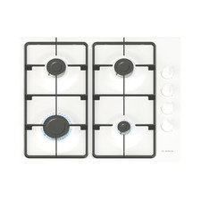 Bosch Series 2 60cm 4 Burner Gas Hob - White PBP6B2K60