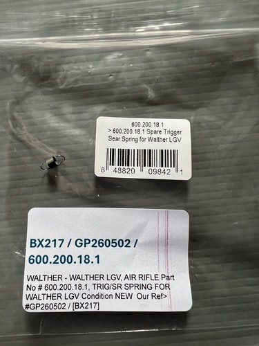 Spare part for walther - part,