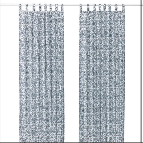 Ikea mjolkort floral curtain - mjolkort,