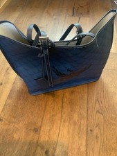 MCM  Blue Shopper Tote Bag