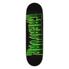 Creature Logo Outline Stumps Skateboard Deck Black 8"