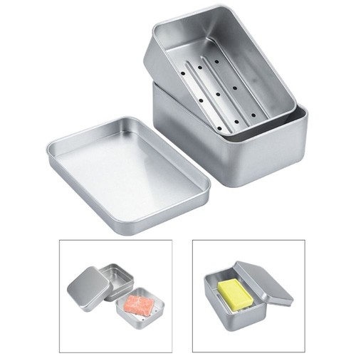 2pcs aluminum soap dish - 2pcs,