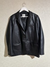 Zara Black Faux Leather Jacket