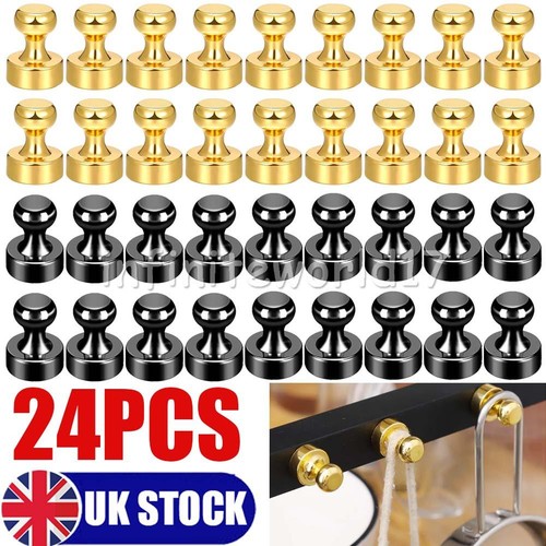 Metal push pin magnets - push,