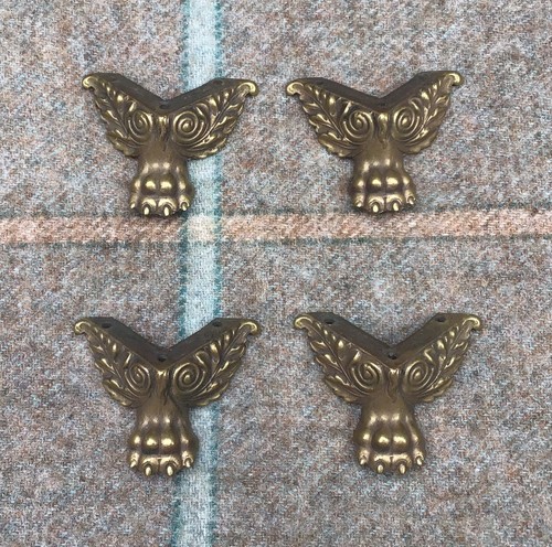 Four optimum brasses paw feet - four,