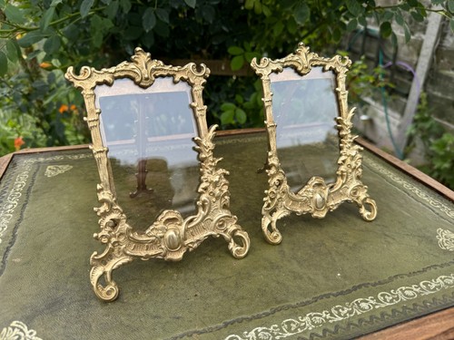Vtg two polished - vtg., brass