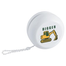 'Excavator Work Vehicle' Retro