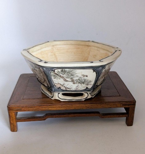 Japanese bonsai pot landscape - japanese,