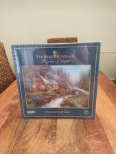 Gibsons 1000 Piece Jigsaw Puzzle, Twilight Cottage, by Thomas Kinkade, Sealed