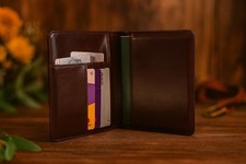 Personalised Passport Cover and Travel Wallet, Leather Double Passport Holder