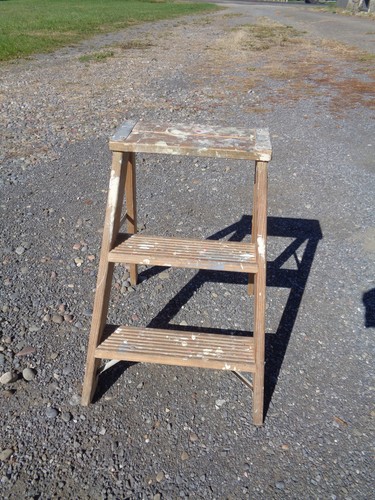 Vintage davidson wooden step - vintage,