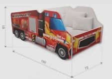 Toddler Fire Engine Truck bed +2 sets of avengers bedding 
