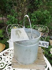 Vintage 1940's Galvanised Chicken Feeder Grain or Water