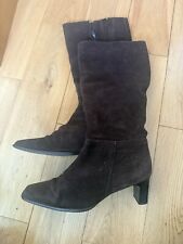 Brown Suede boots Crew Clothing Size 6