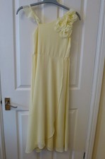 Girls Lemon Bridesmaid Dress used age 12