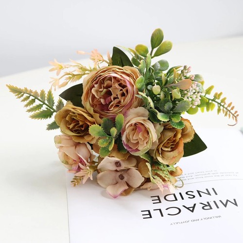 Artificial peony rose bouquet - peony,