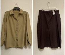 Ladies Silky Blouse & Midi