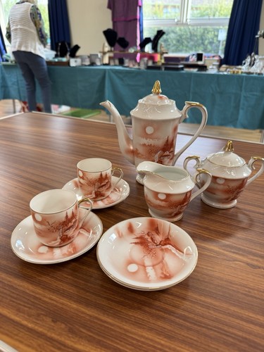 Antique japanese coffee set - japanese,