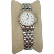 SEIKO SQ 50 Women's Wristwatch Two-Tone Stainless Steel Roman Dial Pre-Loved