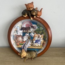 kitchen capers clock jurgen scholz bradford exchange 2007 *missing Pendulum*