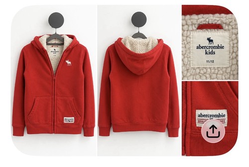 Abercrombie kids red sherpa - abercrombie,