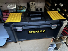 Stanley  Toolbox Metal Latches Tote Tray & Lid Organiser with electrical tools