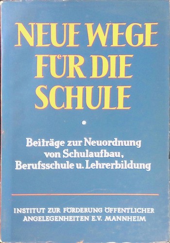Neue wege für - wege,