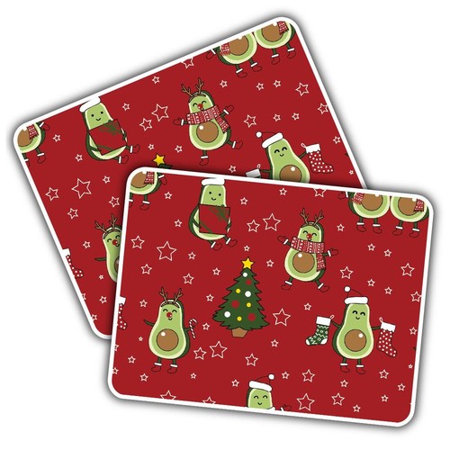 Vinyl sticker red avocado - 2x,