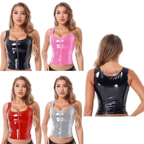 Sexy women shiny leather crop - sexy,