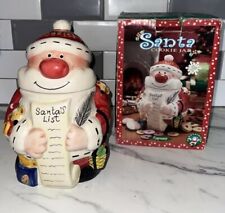 Rayware Christmas Ceramic Cookie Jar Santas List