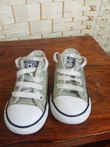 Silver glitter converse chuck - silver,