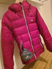 Rab womens size 8 Neutrino jet  raspberry colour