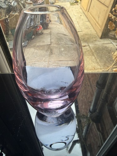 Small lilac glass vase - lilac,