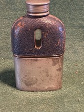 Antique ww1 glass pewter - antique,