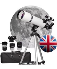 Telescopes for Adults Astronomy, 80mm Aperture 600mm Refractor Telescope for Kid