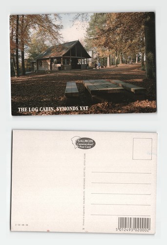 Postcard the log - -, cabin