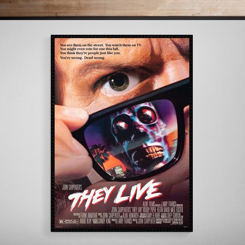 They live 1988 poster giclée - live,