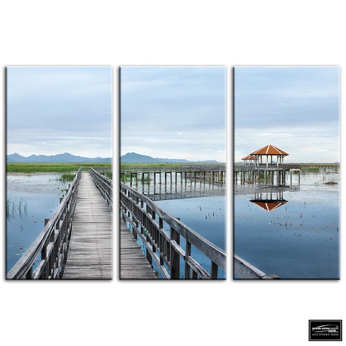 Lake jetty pier sunset - pier,