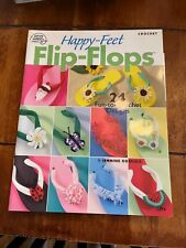 Crochet flowers butterflies animals Happy Feet Flip Flops shoes Crocs Korejko