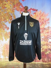 Maidstone United Football Macron black training Sweatshirt. UK men's size Large