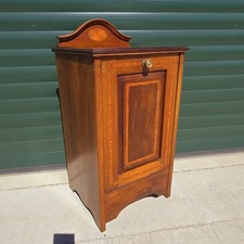 Antique Inlaid Mahogany Coal