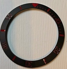 Black Bezel Insert For 41mm Omega Seamaster 300 Pro Diver Watch